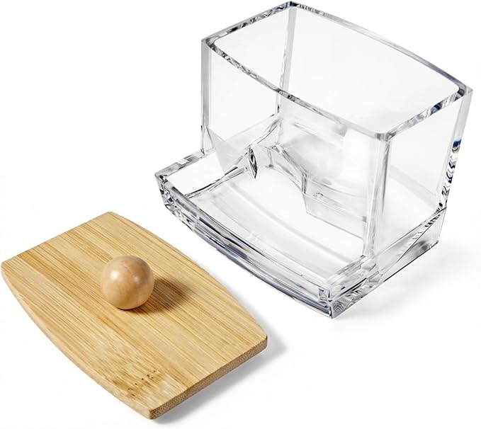 SheeChung 10Oz Acrylic Qtip Holder Dispenser - Image 4