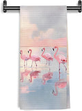 Watercolor Pink Flamingo Kitchen Towels, Flamingo Gifts by Unknown