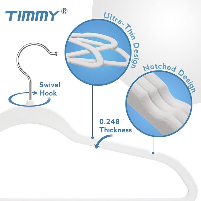TIMMY Non-Slip Velvet Hangers - Image 3