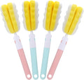 4 Pcs Bottle Brush Sponge, Cup Water Bottle Sponge Brush Cleaner, Detachable by Unknown