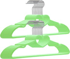 Plastic Hanger 20 Pack, Space Saving, Heart-Shaped, 360° Swivel Hook by ZRKFSR