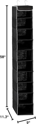 ZOBER Hanging Closet Organizer, 10-Shelf - Image 3
