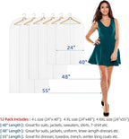 12 Packs All Clear Garment Bags - Image 6