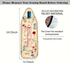 Nuxovilar Vintage Sewing and Floral Pattern Ironing Board Cover, This Cover - Image 4
