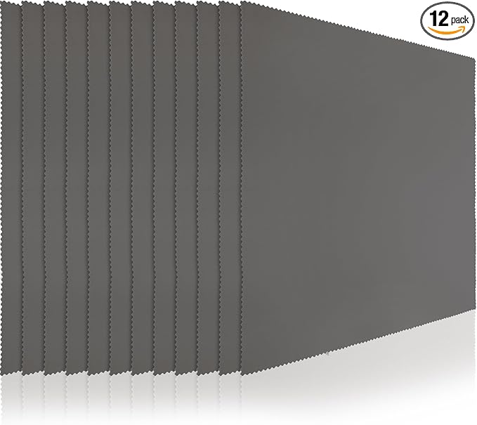 Frienda 12 Pack Large Microfiber Glass Cleaning Cloths 12 x 12 Inch Oversized by Frienda