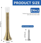 24 Pack Spring Door Stops 3 1/4 Inch Flexible Heavy Duty Spring Door Stopper - Image 2