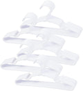 50 pcs White Baby Nursery Closet Hangers, Non-Slip Laundry Infant Pant Hanger by VIIBASE