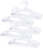 50 pcs White Baby Nursery Closet Hangers, Non-Slip Laundry Infant Pant Hanger by VIIBASE