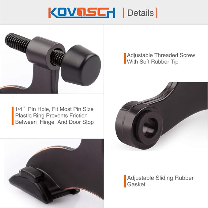 16 Pack Hinge Pin Door Stopper Oil Rubbed Bronze - Image 4