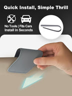 Patented Leather Car Air Freshener Visor Clip, Compatible - Image 3