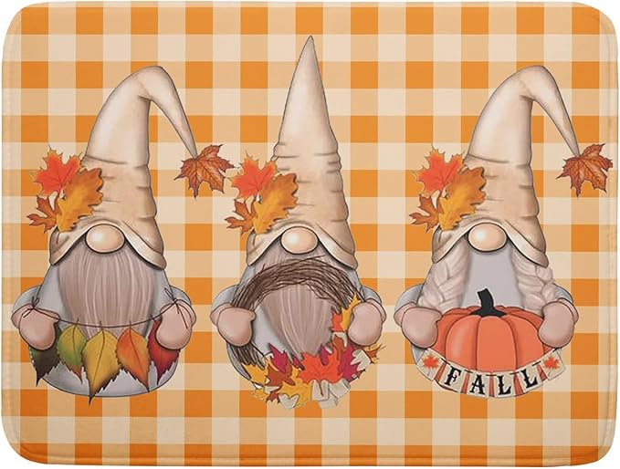 Giwawa Fall Gnome Dish Drying Mat by Giwawa