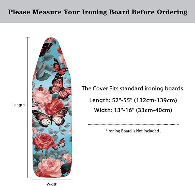 Butterfly Flower Ironing Board Cover - Image 6