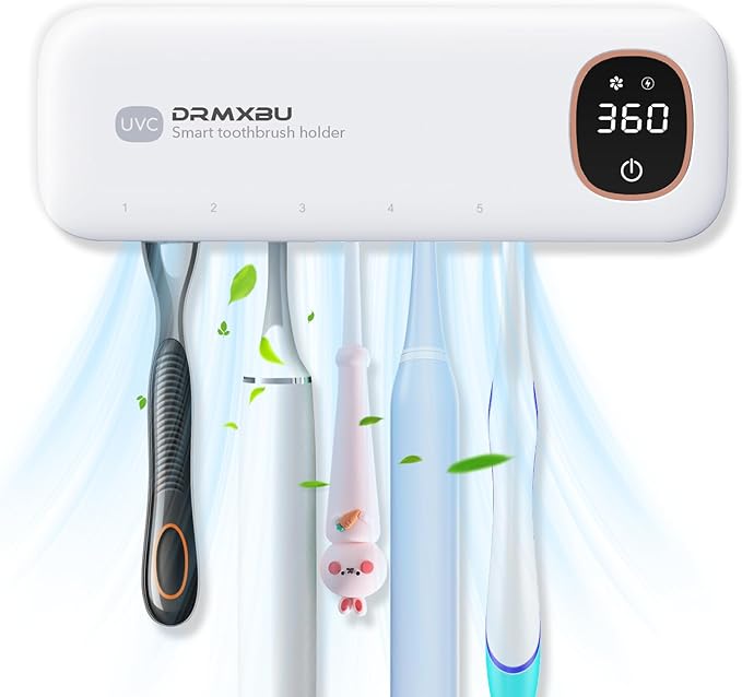 Toothbrush Sanitizer and Holder, DRMXBU Toothbrush Holders by Unknown