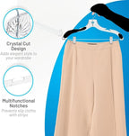 Clothes Hangers with Clips Plastic Set of 12 Pack Heavy Duty Hangers Dresses - Image 8