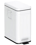 Small Bathroom Trash Can with Lid Soft Close, 6L / 1.6 Gallon Stainless Steel by GibHerz