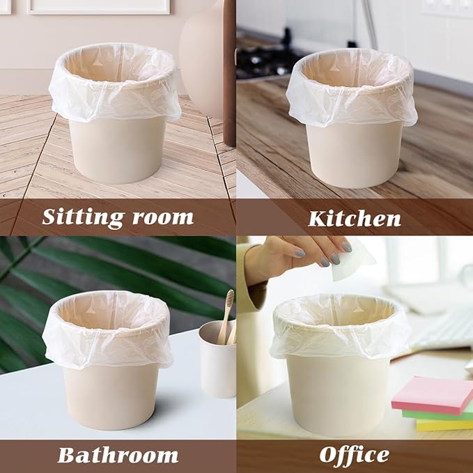 1 Gallon 110 Counts Strong Trash Bags Garbage Bags by Teivio, Bin Liners - Image 5