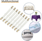 8Pcs Adjustable Bed Sheet Straps Clips, Elastic Mattress Sheet Fasteners Holder - Image 6