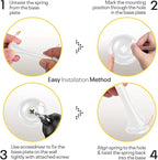 Door Stoppers for Wall – Spring Door Stopper – Door Stoppers – 3-1/4" – Door - Image 8