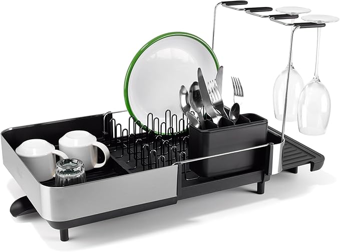Joseph Joseph Extend Steel Plus Extendable Dish Rack Steel, Small to Large Dish by JosephJoseph