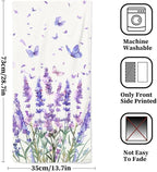 Lavender Hand Towels Set of 2 Lightweight Breathable Purple Floral Bath Towels - Image 2