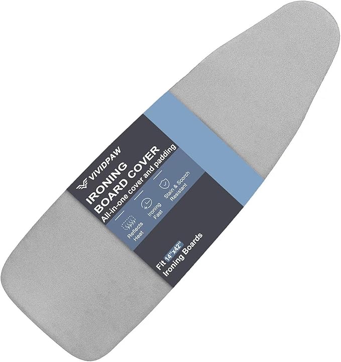 14x42 Inch Over-The-Door Ironing Board Cover by VividPaw