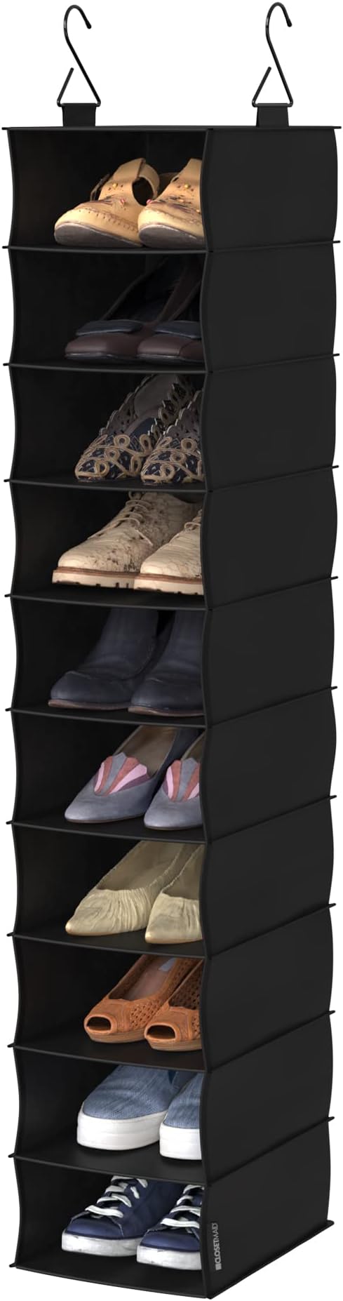 ClosetMaid 20502 10-Shelf Fabric Hanging Closet Organizer by ClosetMaid