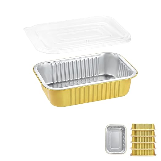 6" x 4" Heavy-Duty Aluminum Foil Pans by MESTAEK