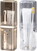 2Pcs Toothbrush Cup Toothbrush Travel Case, Travel Toothbrush Holder Case by Unknown