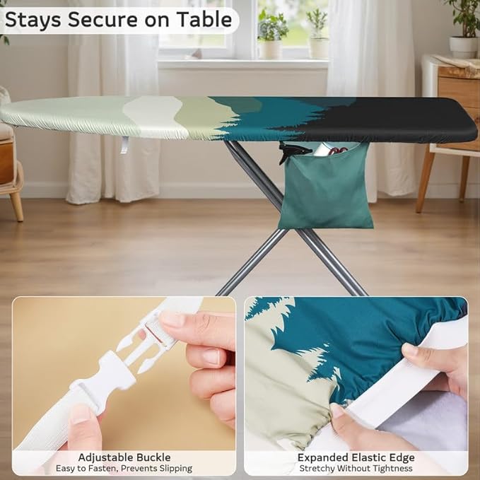 FIOBEE Ironing Board Cover and Pad Extra Thick Iron Board Pad - Image 4