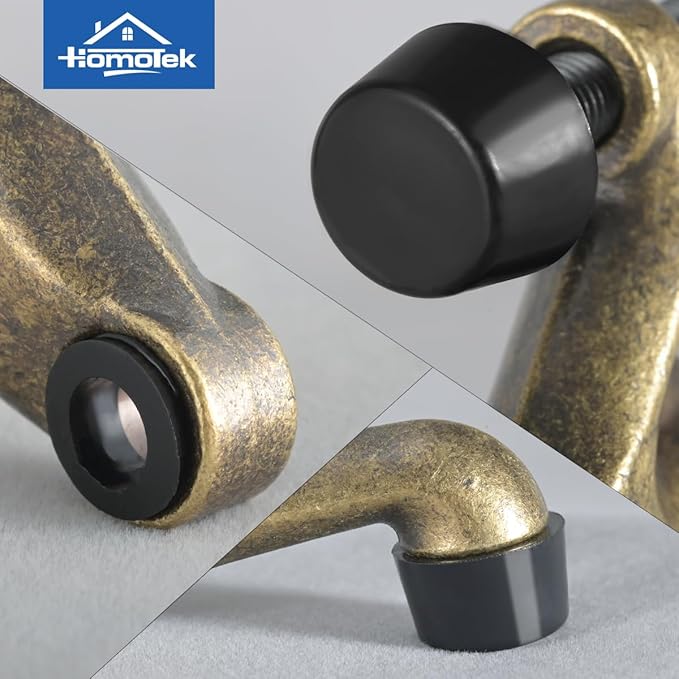 HOMOTEK 8 Pack Hinge Pin Door Stoppers, Adjustable Deluxe Heavy Doorstops - Image 4