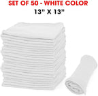 Shop Towels – Pack of 50 Reusable Cleaning Rags – Durable Quality Cotton – 13" - Image 8