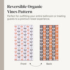 Modern Threads Organic Vines 6-Piece 100% Cotton Towel Set – Yarn Dyed Jacquard - Image 6