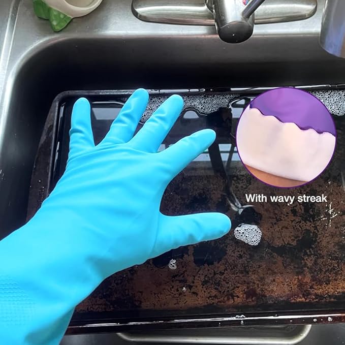 Alimat PluS 4PCS Reusable Cleaning Gloves Latex Free, Dishwashing Gloves - Image 7