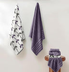 Modern Threads Organic Vines 6-Piece 100% Cotton Towel Set – Yarn Dyed Jacquard - Image 2
