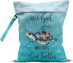 Waterproof Wet Bag for Swimsuit, Travel Beach Wet Dry Bag, Hidden Zipper by zcyxuuw