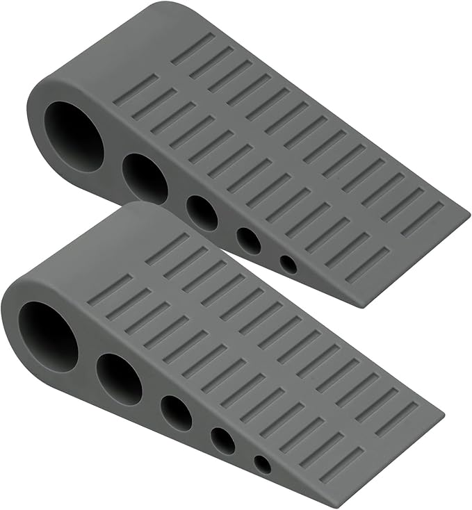 1.9 Inches Heavy Duty Door Stopper, 2 Pack Rubber Door Stop, Door Stoppers by Optish
