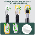 Sponge Brush Refills for OXO Dish Brush, 8 Pack Soap Dispensing Dish Refills - Image 2