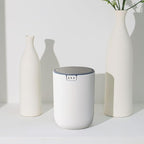 EKO Mini Desk Trash Can with Swing-Top Lid 0.4 Gallon Small Table Round - Image 4