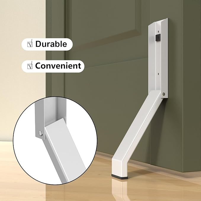 Door Stop, No Drilling Door Stoppers to Keep Door Open, Easy Pedal Kick Down - Image 4