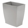 iDesign Small Plastic Bathroom Trash Can, Slim Rectangle Garbage Bin by iDesign