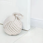 Marwood Rope Knot Door Stops Decorative Nautical Ball Door Stopper Handmade by Marwood