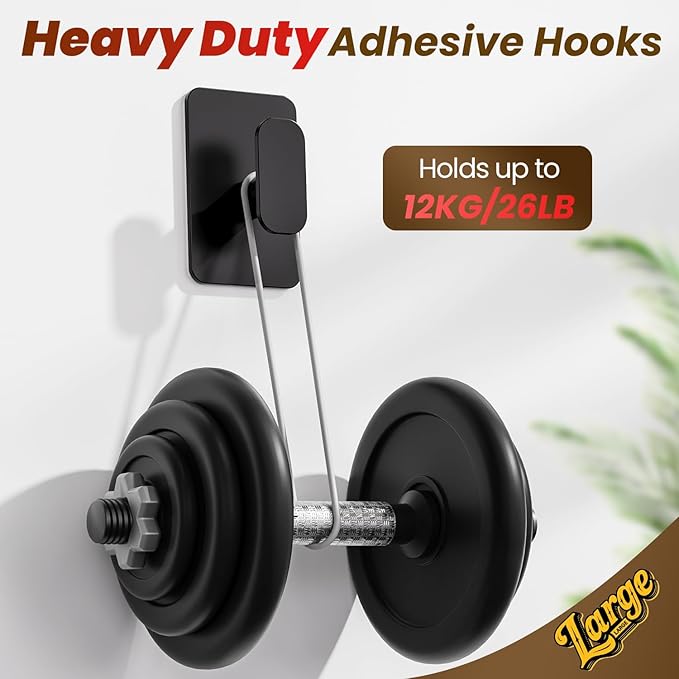 Heavy Duty Self Adhesive Hooks - 26lb Max - Image 5