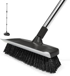 ITTAR Floor Scrub Brush with 55" Long Handle, Stainsless Steel Pole Heavy-Duty by ITTAR