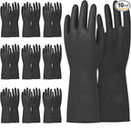Beieverluck 10 Pairs Chemical Resistant Gloves Large Rubber Cleaning Gloves by Beieverluck