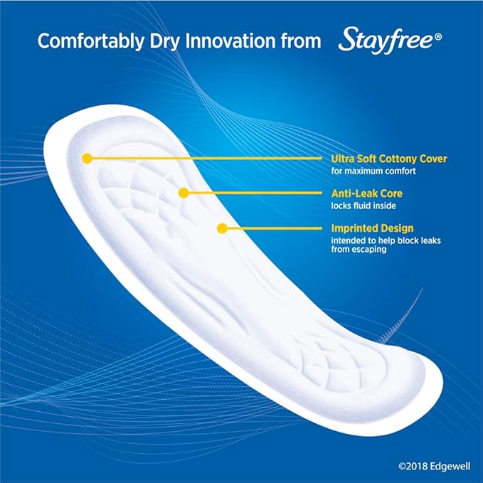 Stayfree Maxi Pads, Extra Heavy Absorbency, Wingless | Super Long | Unscented | - Image 4