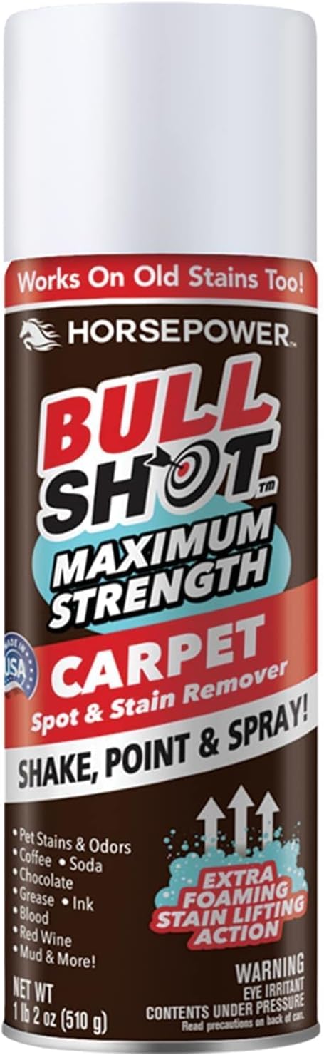 Horsepower Bull Shot MAX Strength Carpet Spot & Stain Remover, AS-SEEN-ON-TV by Horsepower