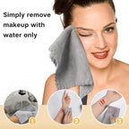 SUNLAND Microfiber Face Cloth Reusable Makeup Remover Facial Cleansing Towel - Image 3
