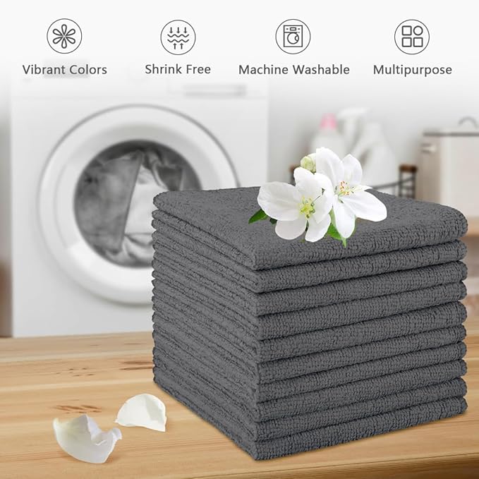 Orighty Washcloths, 20 Pack Microfiber Face Towels, Highly Absorbent and Soft - Image 6
