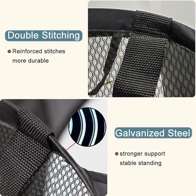 2Pack Mesh Pop Up Laundry Hamper, Foldable Laundry Basket - Image 5