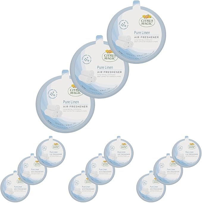 Citrus Magic Odor Absorbing Solid Air Freshener, Pure Linen by CitrusMagic